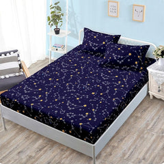 Чаршаф с ластик от финет 160x200 см + 2 калъфки