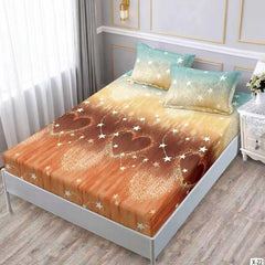 Чаршаф с ластик 180x200 см + 2 калъфки – двойно легло