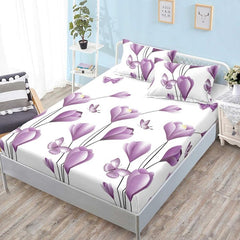 Чаршаф с ластик от финет 160x200 см + 2 калъфки