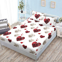 Чаршаф с ластик от финет 160x200 см + 2 калъфки