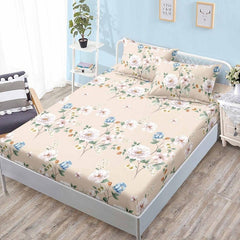 Чаршаф с ластик от финет 160x200 см + 2 калъфки