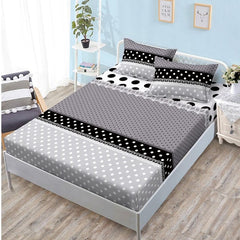 Чаршаф с ластик от финет 160x200 см + 2 калъфки