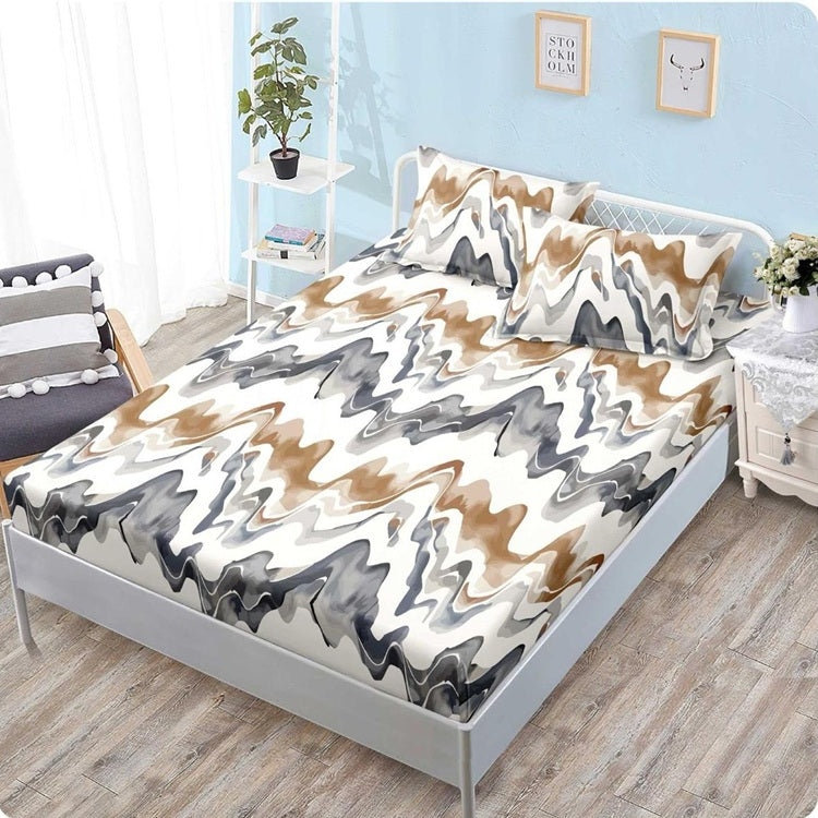 Чаршаф с ластик от финет 160x200 см + 2 калъфки