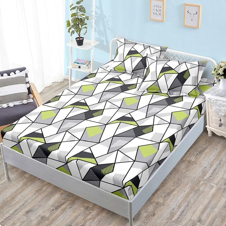 Чаршаф с ластик от финет 160x200 см + 2 калъфки