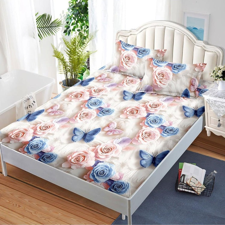 Чаршаф с ластик от финет 160x200 см + 2 калъфки
