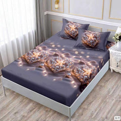 Чаршаф с ластик 180x200 см + 2 калъфки – двойно легло