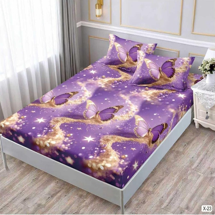 Чаршаф с ластик 180 x 200 см с 2 калъфки