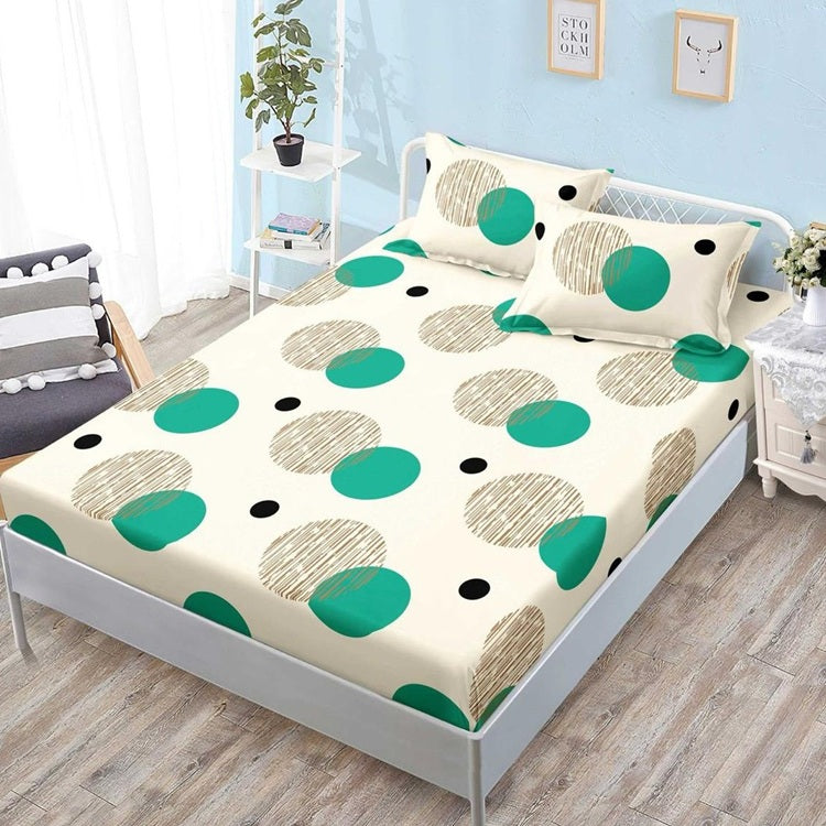 Чаршаф с ластик от финет 160x200 см + 2 калъфки