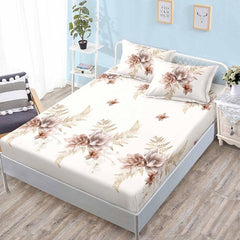 Чаршаф с ластик от финет 160x200 см + 2 калъфки
