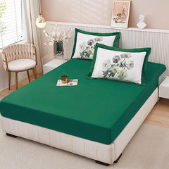 Чаршаф с ластик от финет 160x200 см + 2 калъфки