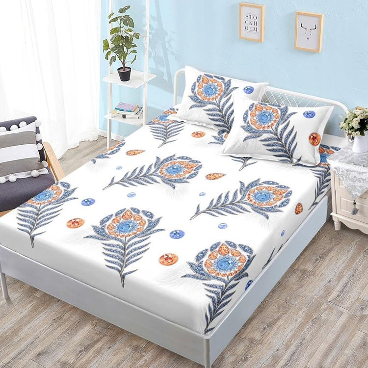 Чаршаф с ластик от финет 160x200 см + 2 калъфки