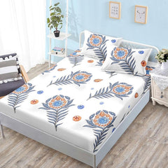 Чаршаф с ластик от финет 160x200 см + 2 калъфки