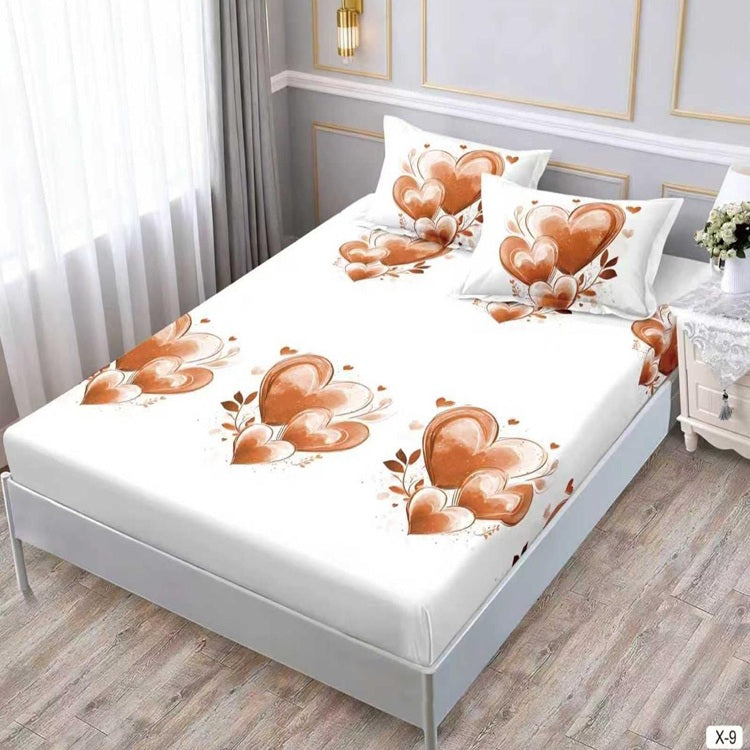 Чаршаф с ластик 180x200 см + 2 калъфки – двойно легло