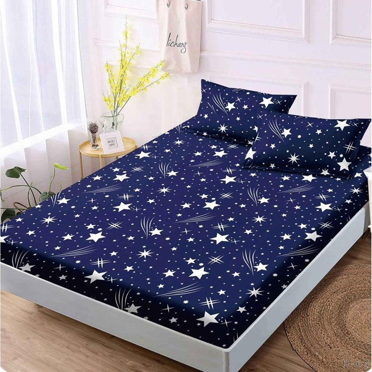 Чаршаф с ластик от финет 160x200 см + 2 калъфки