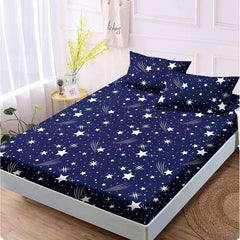 Чаршаф с ластик от финет 160x200 см + 2 калъфки