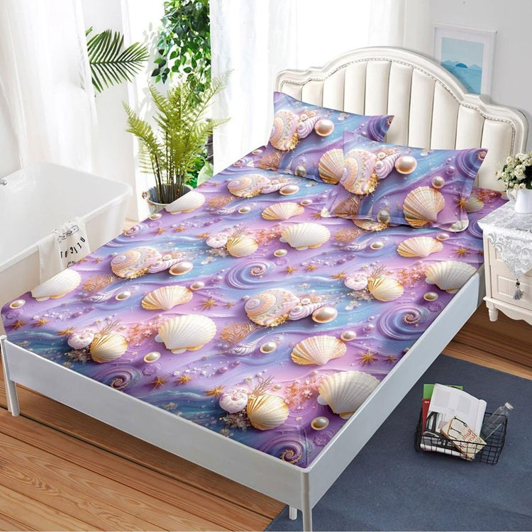 Чаршаф с ластик от финет 160x200 см + 2 калъфки