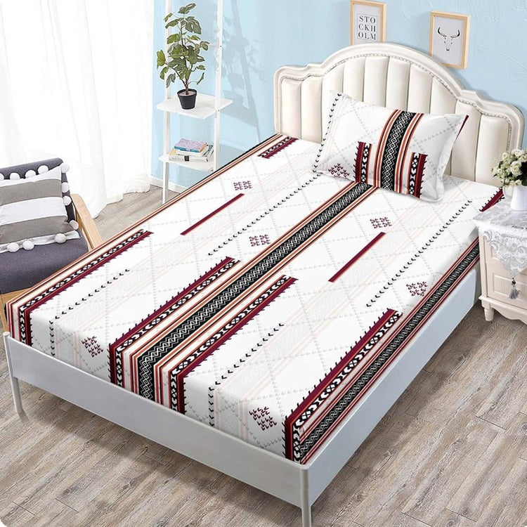 Полуторен чаршаф с ластик 140x200 см + калъфка 50x70 см