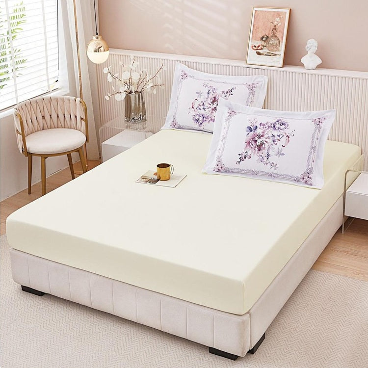 Чаршаф с ластик от финет 160x200 см + 2 калъфки