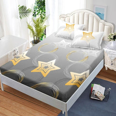 Чаршаф с ластик от финет 160x200 см + 2 калъфки