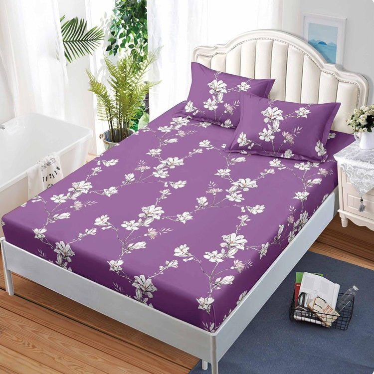 Чаршаф с ластик от финет 160x200 см + 2 калъфки