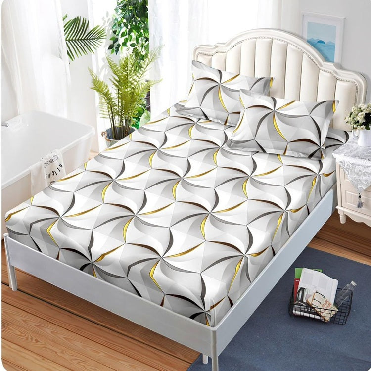 Чаршаф с ластик от финет 160x200 см + 2 калъфки
