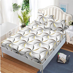 Чаршаф с ластик от финет 160x200 см + 2 калъфки