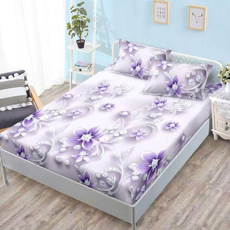 Чаршаф с ластик от финет 160x200 см + 2 калъфки