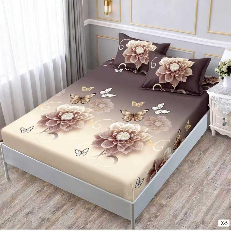 Чаршаф с ластик 180x200 см + 2 калъфки – двойно легло