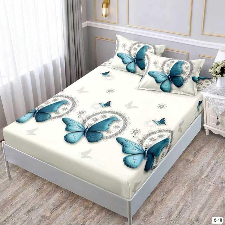 Чаршаф с ластик 180 x 200 см с 2 калъфки