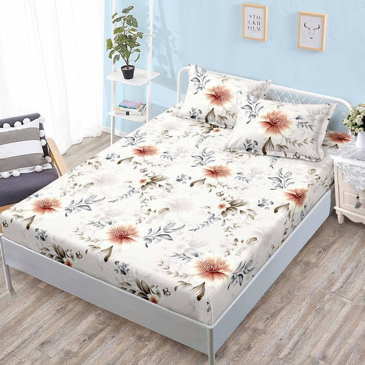 Чаршаф с ластик от финет 160x200 см + 2 калъфки