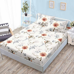 Чаршаф с ластик от финет 160x200 см + 2 калъфки