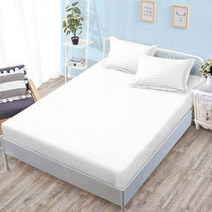 Чаршаф с ластик от финет 160x200 см + 2 калъфки