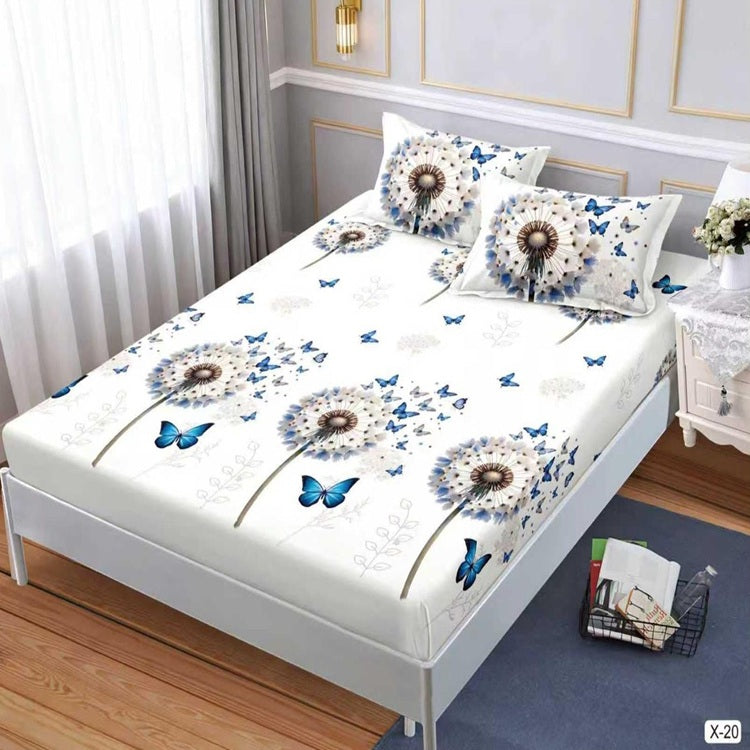 Чаршаф с ластик 180x200 см + 2 калъфки – двойно легло