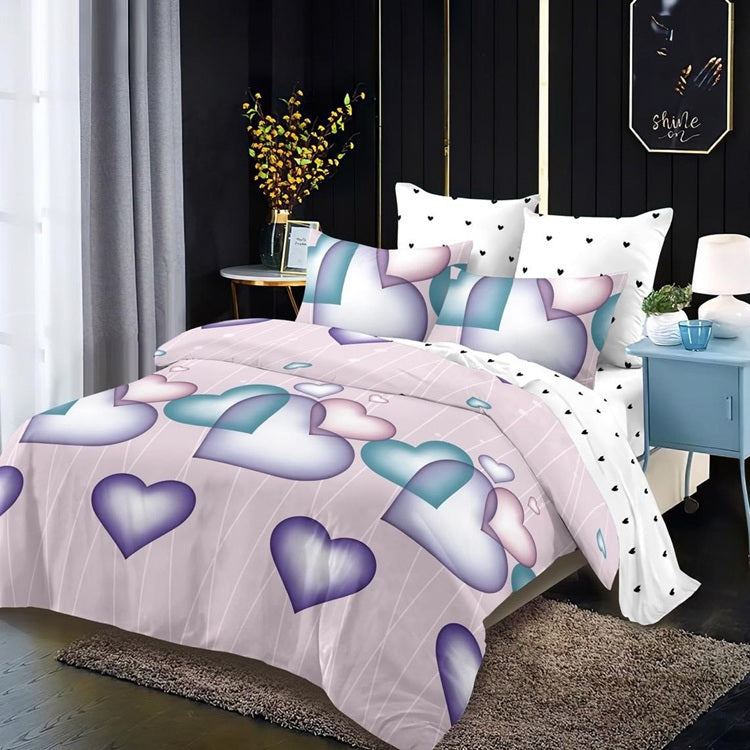 Спално бельо финет 6 части – плик 200x230 и чаршаф 230x250 см