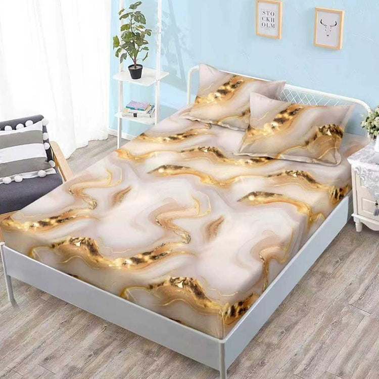 Чаршаф с ластик от финет 160x200 см + 2 калъфки
