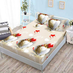 Чаршаф с ластик от финет 160x200 см + 2 калъфки