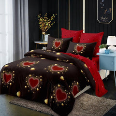 Спално бельо с ластик 6 части – чаршаф 180x200, плик 200x230 см