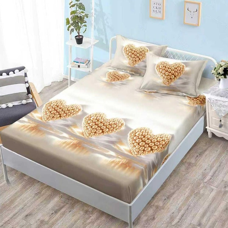 Чаршаф с ластик от финет 160x200 см + 2 калъфки