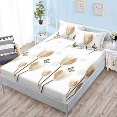 Чаршаф с ластик от финет 160x200 см + 2 калъфки