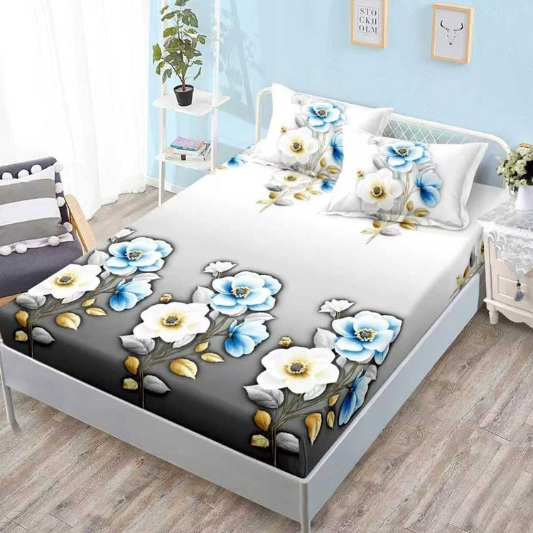 Чаршаф с ластик от финет 160x200 см + 2 калъфки
