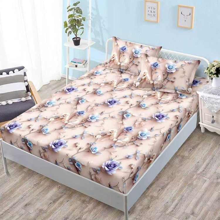 Чаршаф с ластик от финет 160x200 см + 2 калъфки