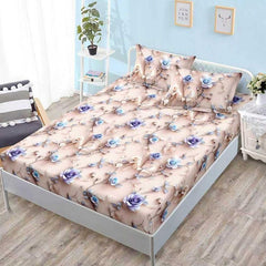 Чаршаф с ластик от финет 160x200 см + 2 калъфки