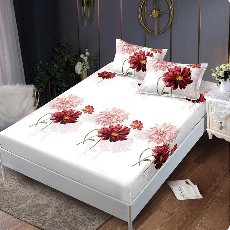 Чаршаф с ластик от финет 160x200 см + 2 калъфки