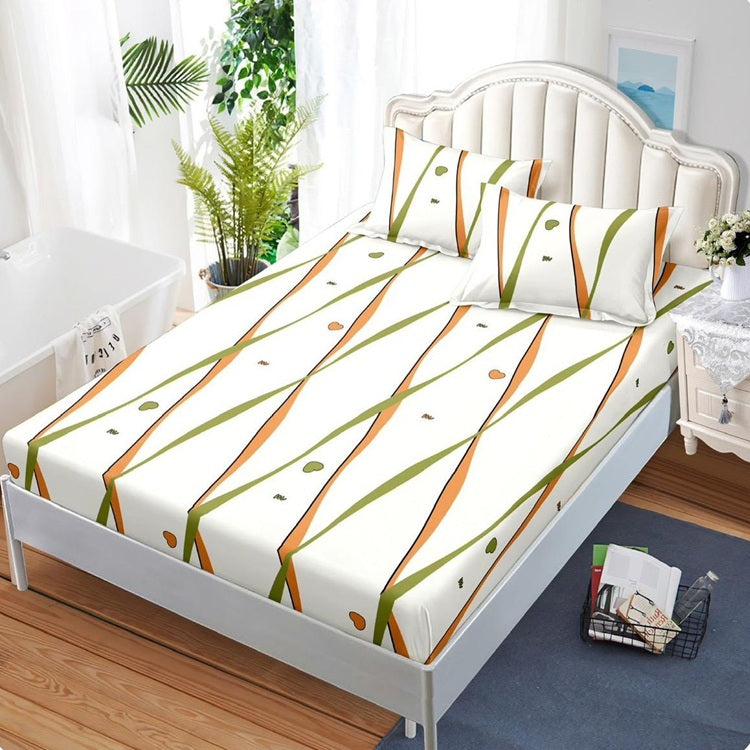 Чаршаф с ластик от финет 160x200 см + 2 калъфки